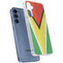 Guyana Flag Distressed Galaxy A35 5G Clear Case